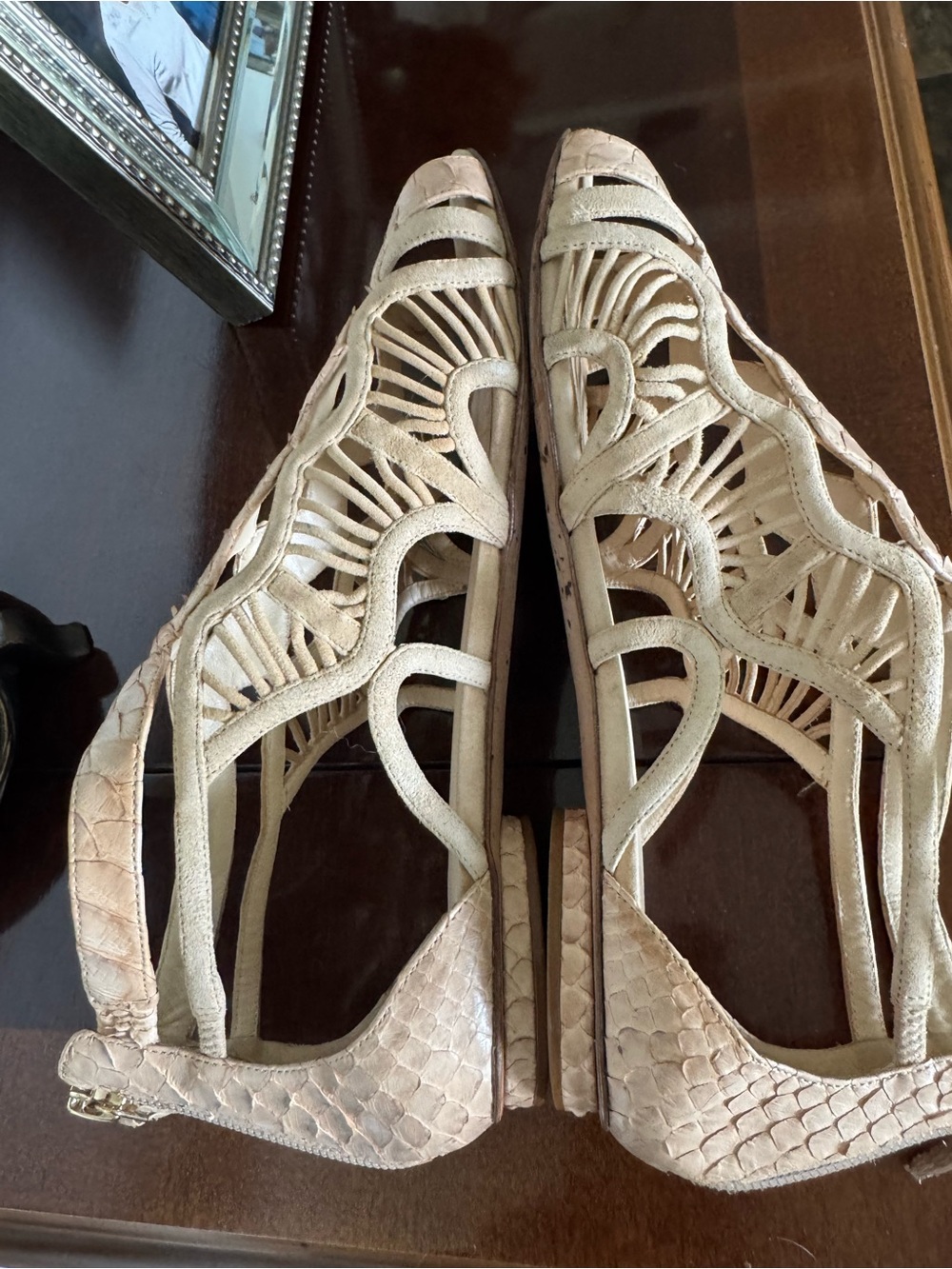 Alexandre Birman Caged Sandals 39 1/2 - Picture 6 of 14
